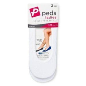 Peds Women Coolmax Liner 2Pk - White M ( 5 - 10 )